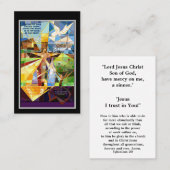 Visite Carte de prière Jésus (Devant / Derrière)
