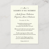 Visite Carte de prière Mariage catholique Vierge et enfan (Dos)