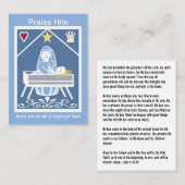 Visite Carte de prière Mary Magnificat (Devant / Derrière)