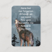 Visite Carte de prière mémorial Howling Wolf (Devant)