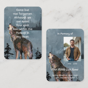 Visite Carte de prière mémorial Howling Wolf