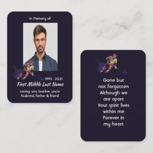 Visite Carte de prière Mémorial Objet de souvenir Joueur