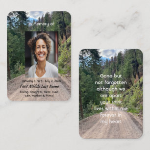 Visite Carte de prière mémorielle de la forêt routière Ph