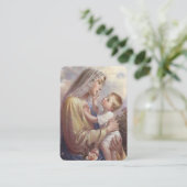 Visite Carte de prière Noël Novena (Debout devant)