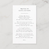 Visite Carte de prière père Noël Muerte Guardiship & Prot (Dos)