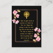 Visite Carte de prière photo commémorative de la sympathi (Dos)