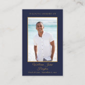 Visite Carte de prière photo commémorative des funéraille (Devant)