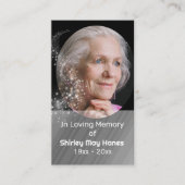 Visite Carte de prière photo commémorative In Love Memory (Devant)