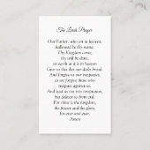 Visite Carte de prière photo commémorative | La prière du (Dos)