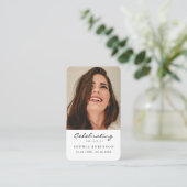 Visite Carte de prière photo commémorative simple (Debout devant)