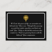 Visite Carte de prière photo commémorative simple et élég (Dos)