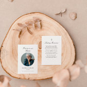 Visite Carte de prière photo Croix catholique commémorati