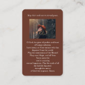 Visite Carte de prière photo Feuille Vntage (Dos)