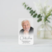 Visite Carte de prière photo pour célébrer la vie (Debout devant)