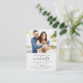 Visite Carte de prière photo pour les funérailles commémo (Debout devant)