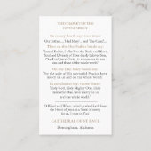 Visite Carte de prière pour Chaplet funéraire de la Misér (Dos)