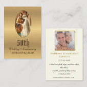 Visite Carte de prière pour l'anniversaire du Mariage d'o (Devant / Derrière)