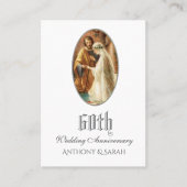 Visite Carte de prière religieuse pour le 60e anniversair (Devant)