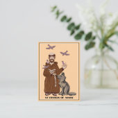 Visite Carte de prière Saint François d'Assise (Debout devant)