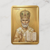 Visite carte de prière Saint Nicolas (Devant)