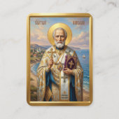Visite carte de prière Saint Nicolas (Devant)