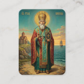 Visite carte de prière Saint Nicolas (Devant)