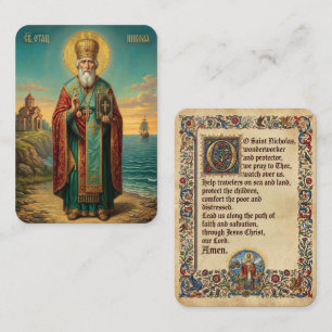 Visite carte de prière Saint Nicolas