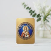 Visite carte de prière Saint Nicolas (Debout devant)