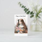Visite Carte de prière Sainte Colette (Debout devant)