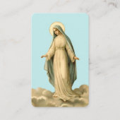Visite Carte de prière Sainte Reine Vierge Marie (Devant)