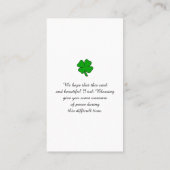 Visite Carte de prière Sympathy Funeral Serenity (Dos)