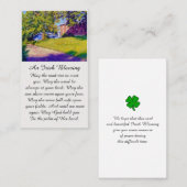 Visite Carte de prière Sympathy Funeral Serenity (Devant / Derrière)