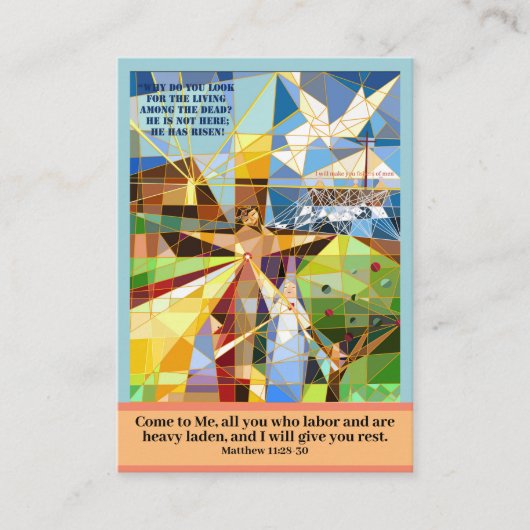 Visite Carte de prière Viens à Jésus (Devant)