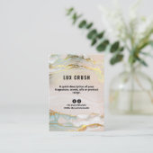 Visite Carte de prix de l'encre d'alcool de luxe (Debout devant)