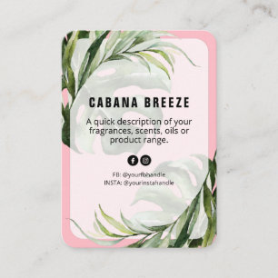 Visite Carte de prix du produit Botanique Tropical Pink