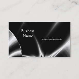 Visite Carte de profil Affaires Abstrait Argent Noir