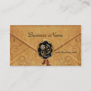 Visite Carte de profil affaires enveloppe antique bijou