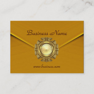 Visite Carte de Profil Affaires Riche Velours Moutarde Jo