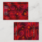 Visite Carte de profil Affaires Rouge Double Mix (Devant / Derrière)
