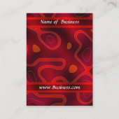 Visite Carte de profil Affaires Rouge Double Mix (Dos)