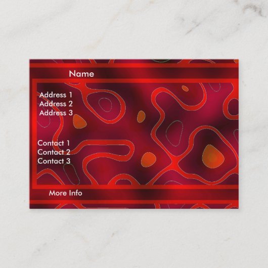 Visite Carte de profil Affaires Rouge Double Mix (Devant)