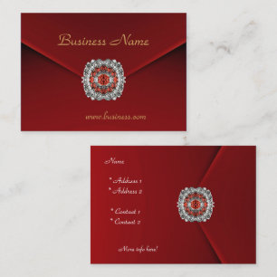 Visite Carte de profil Affaires Rouge Velvet Regard Image