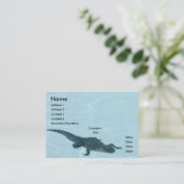Visite Carte de profil Alligator (Debout devant)