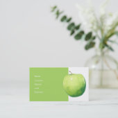 Visite Carte de profil Apple verte (Debout devant)