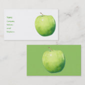 Visite Carte de profil Apple verte (Devant / Derrière)