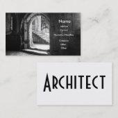 Visite Carte de profil Architect (Devant / Derrière)