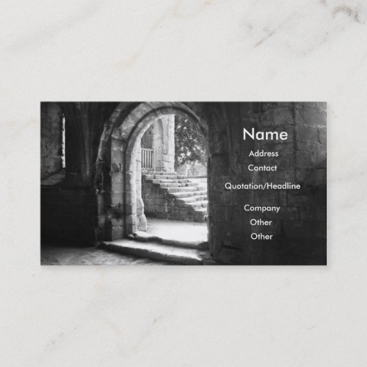 Visite Carte de profil Architect (Devant)