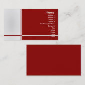 Visite Carte de profil B-Professionnel (Devant / Derrière)