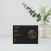 Visite Carte de profil Bagua (Debout devant)