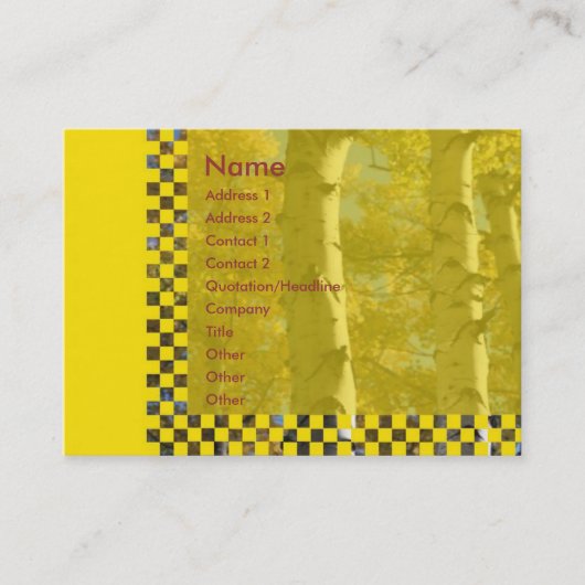 Visite Carte de profil Birch (Devant)